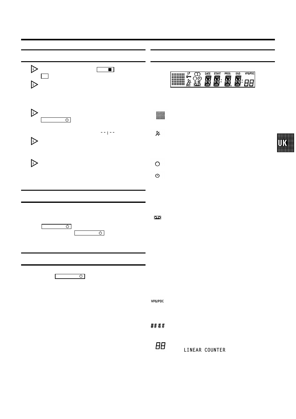 General information, Saving energy, Emergency interrupt | The symbols on your video recorder display | Philips VR400 User Manual | Page 14 / 26