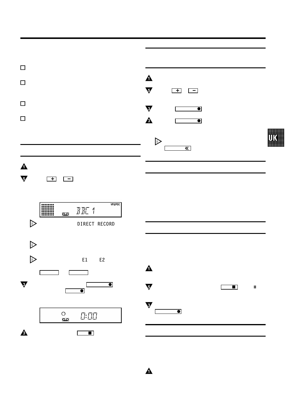 Bbc1, Manual recording, Recording without automatic switch-off | Protecting your recordings, Auto-assembling, Selecting the recording speed (sp or lp) | Philips VR400 User Manual | Page 18 / 26