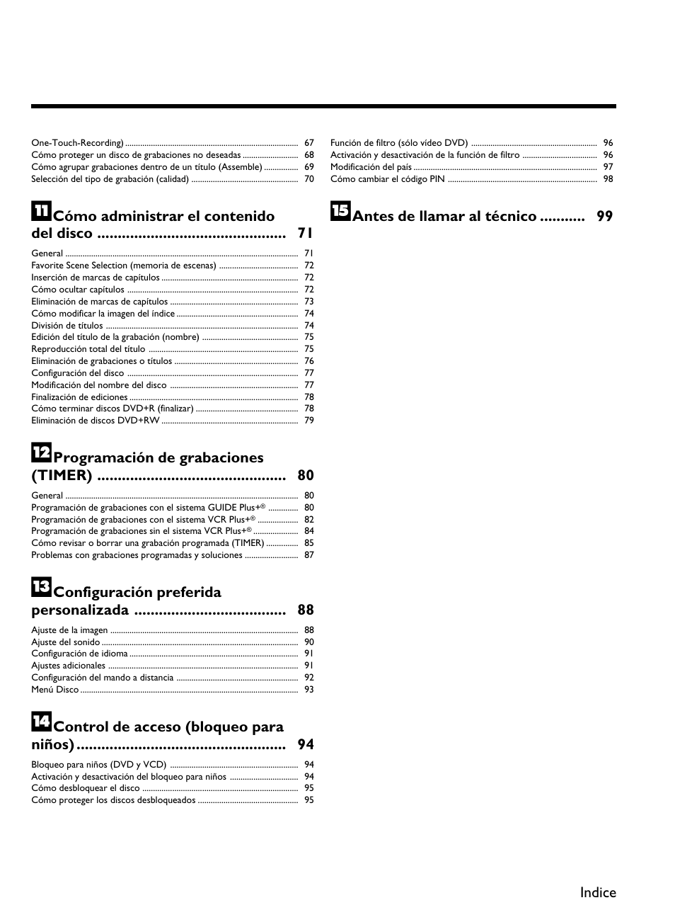 Philips DVDR 80 User Manual | Page 124 / 228