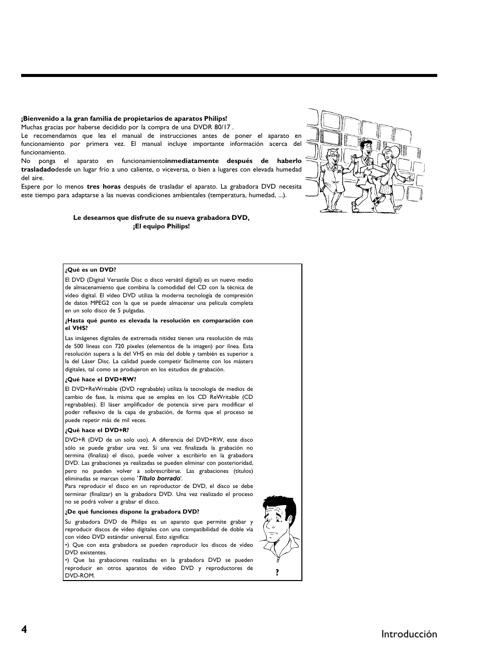 Introducción | Philips DVDR 80 User Manual | Page 126 / 228