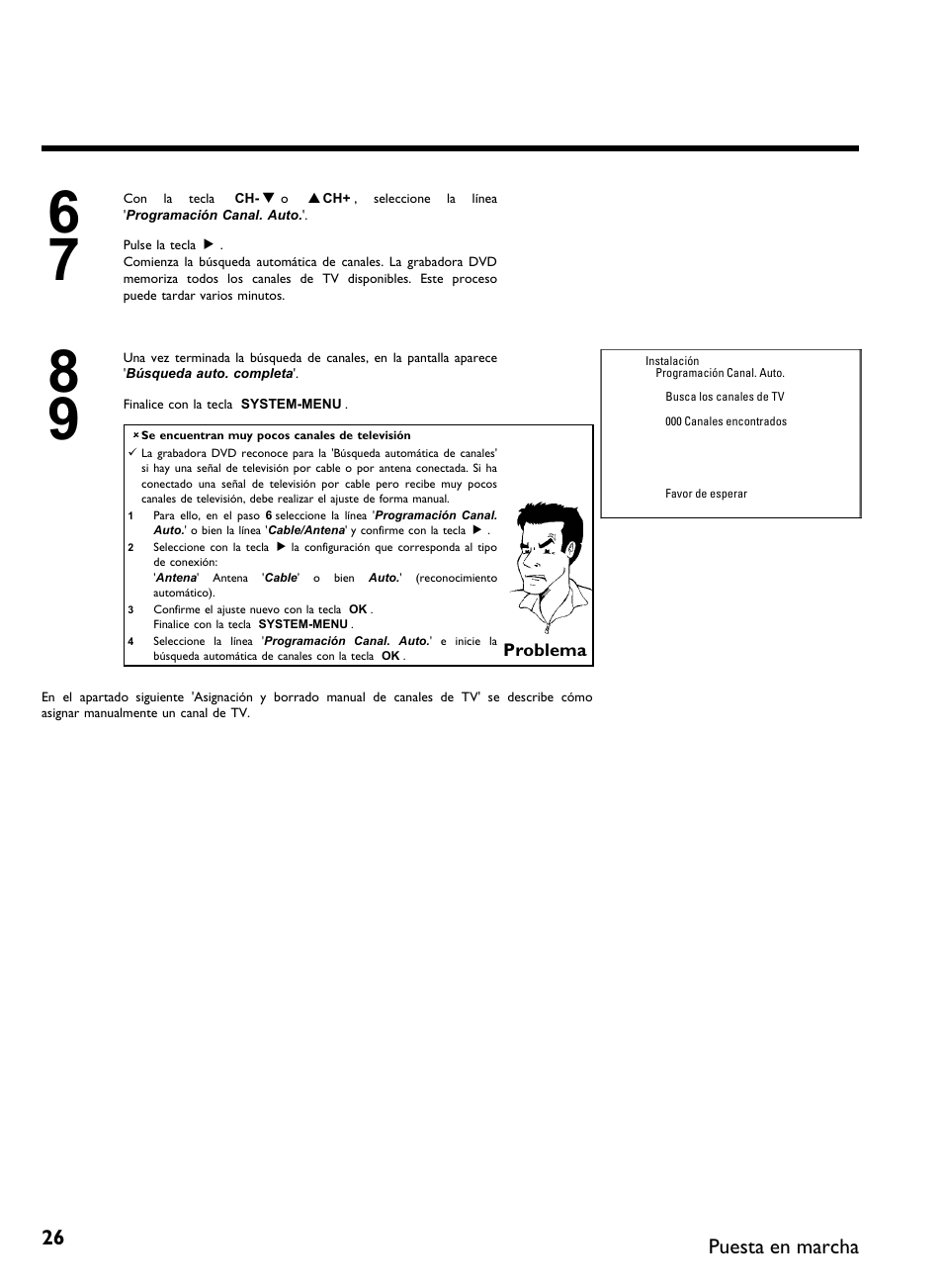 Puesta en marcha | Philips DVDR 80 User Manual | Page 148 / 228