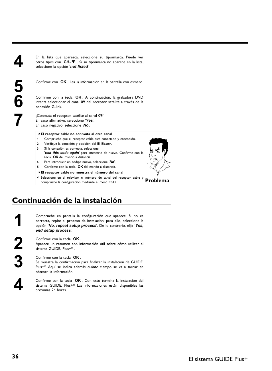 Continuación de la instalación | Philips DVDR 80 User Manual | Page 158 / 228