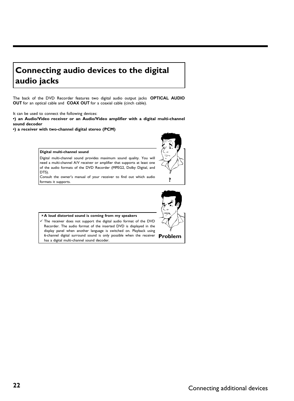 Connecting additional devices | Philips DVDR 80 User Manual | Page 34 / 228