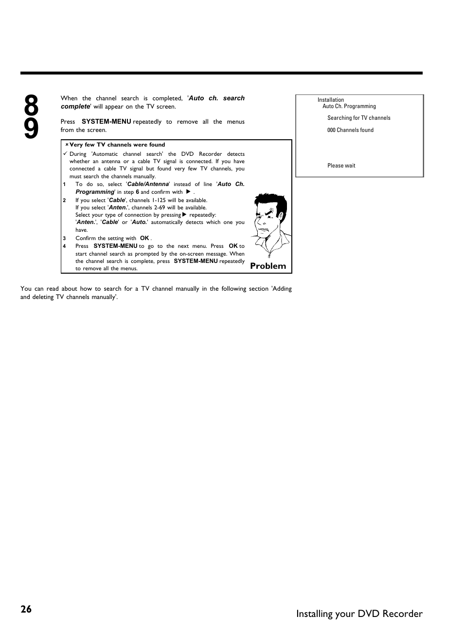 Installing your dvd recorder | Philips DVDR 80 User Manual | Page 38 / 228