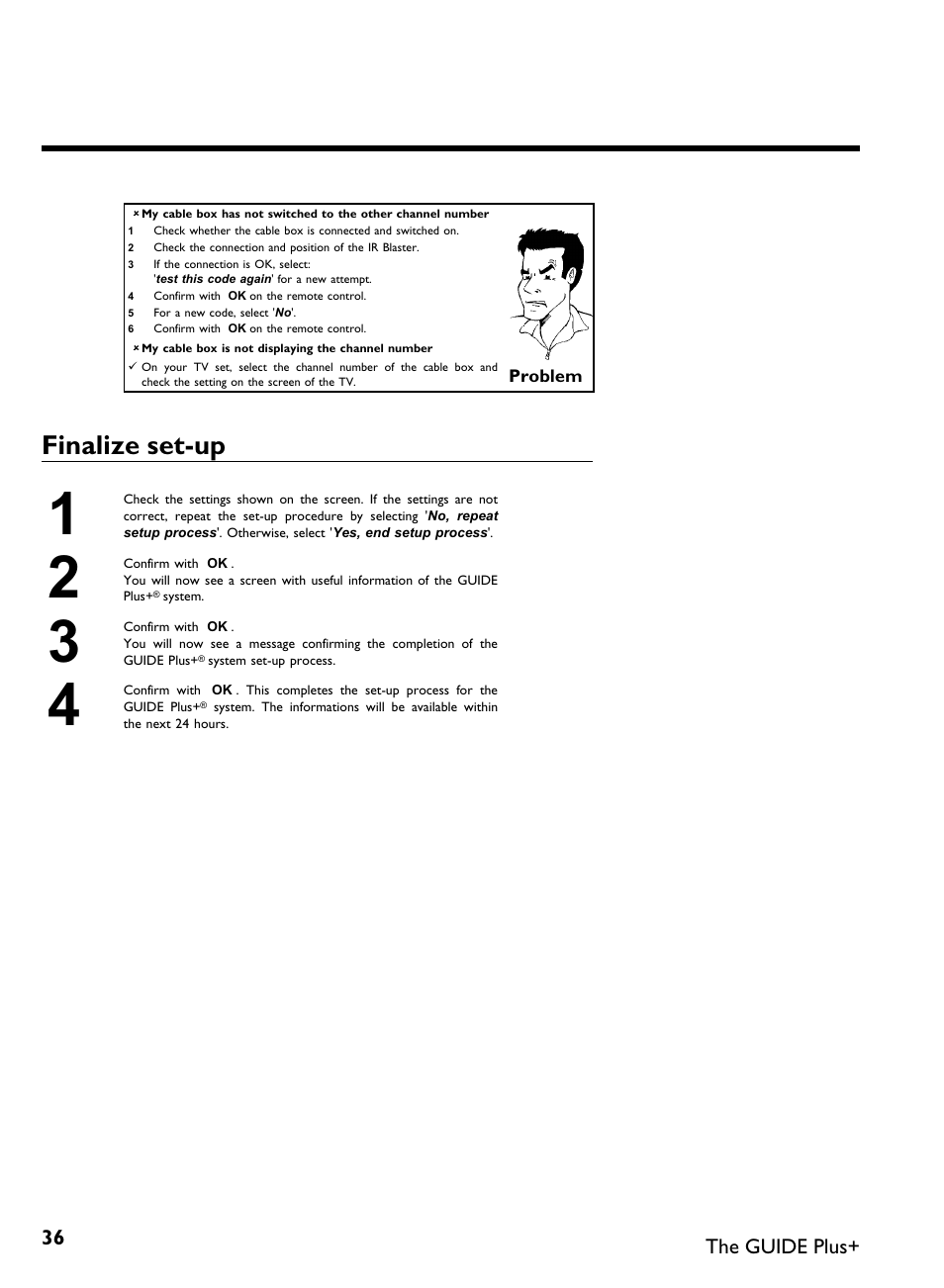 Finalize set up | Philips DVDR 80 User Manual | Page 48 / 228