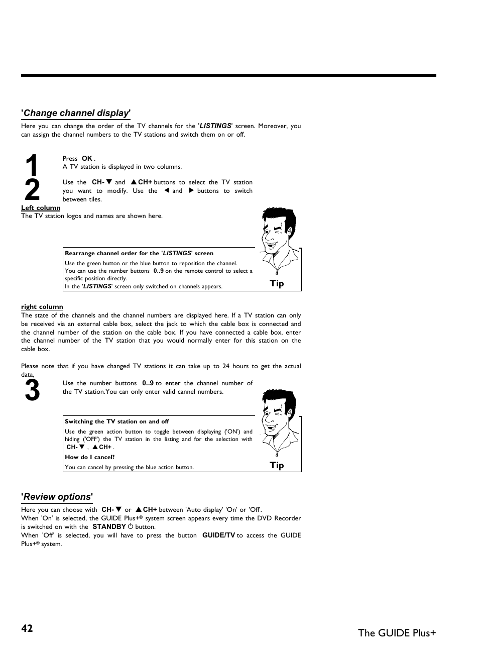 The guide plus | Philips DVDR 80 User Manual | Page 54 / 228