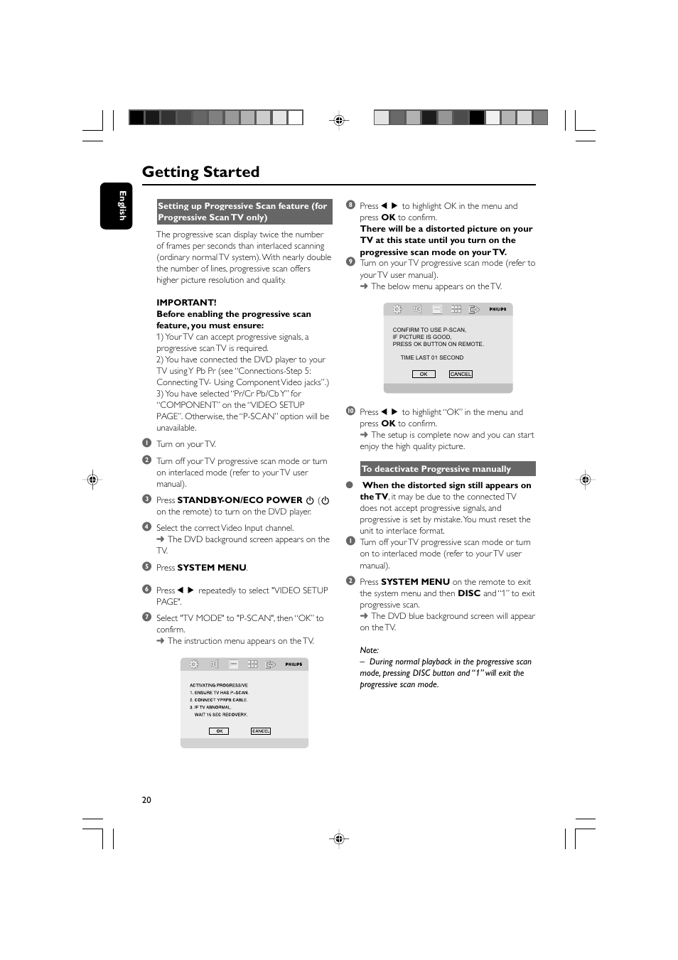 Getting started | Philips DVD Micro Theatre MCD759D User Manual | Page 20 / 47