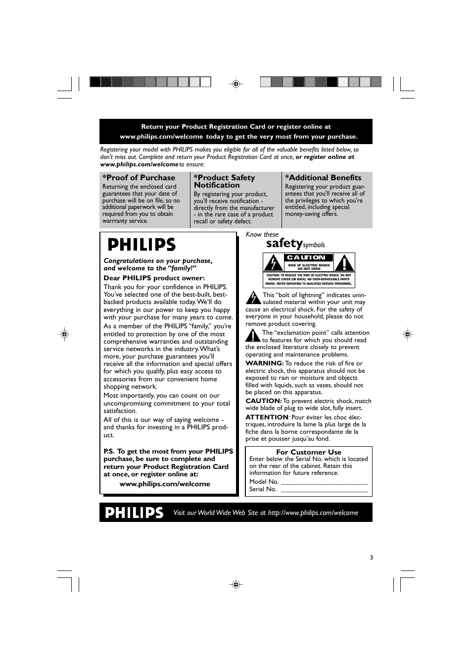 Safety | Philips DVD Micro Theatre MCD759D User Manual | Page 3 / 47