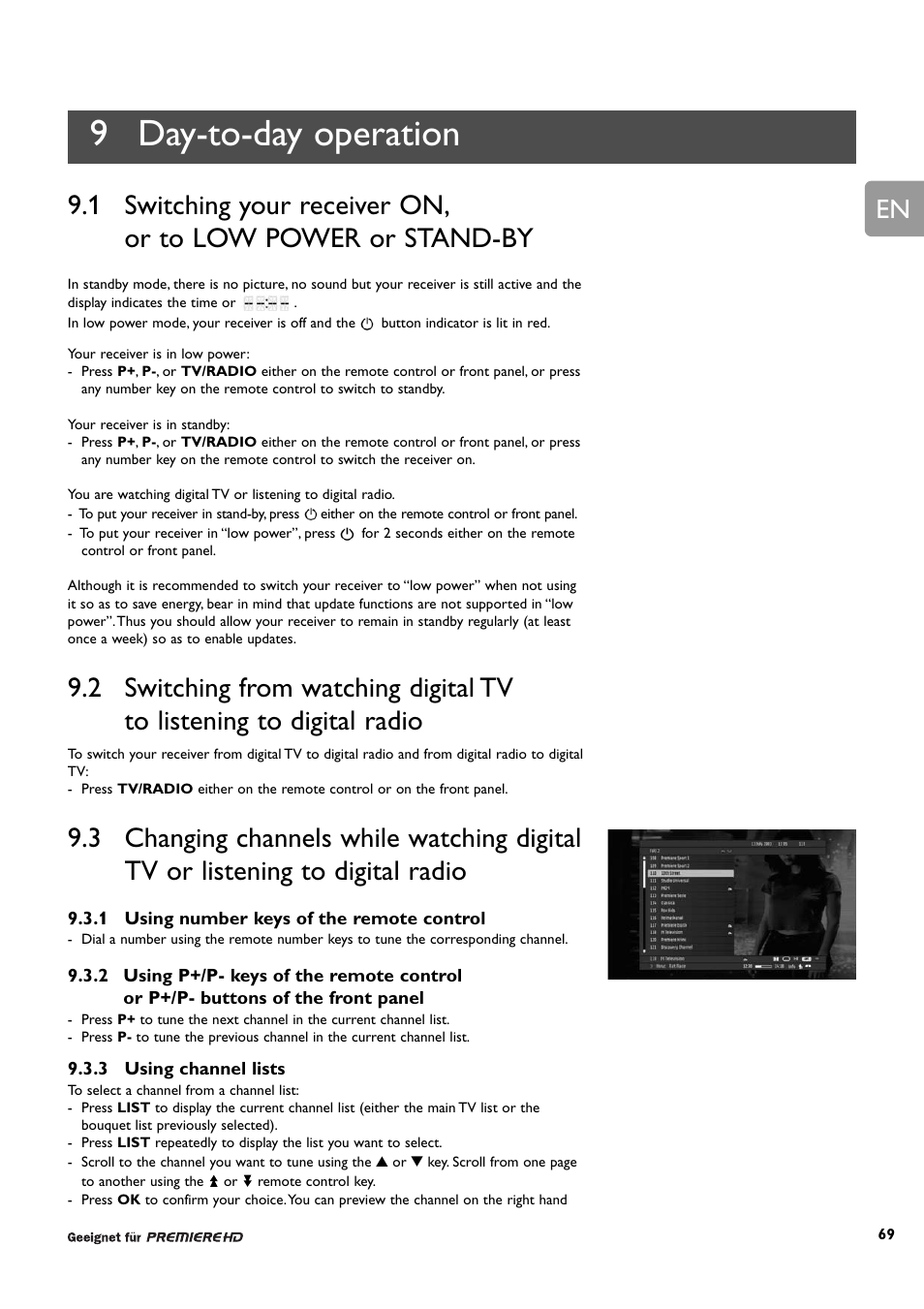 9 day-to-day operation | Philips DCR 9001/22 User Manual | Page 21 / 65