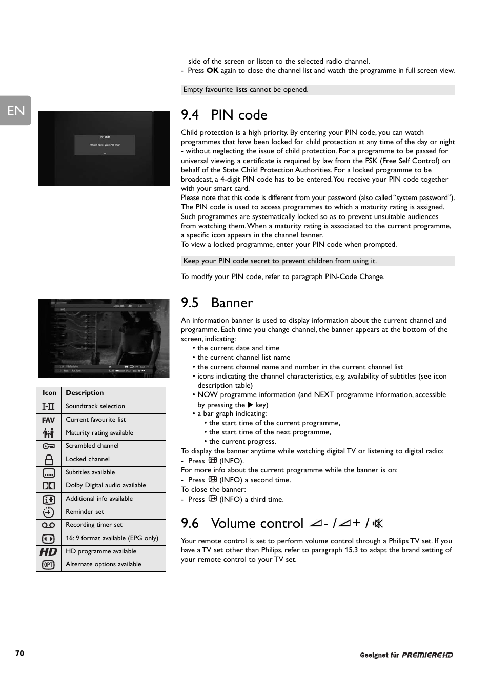 4 pin code, 5 banner, 6 volume control | Philips DCR 9001/22 User Manual | Page 22 / 65