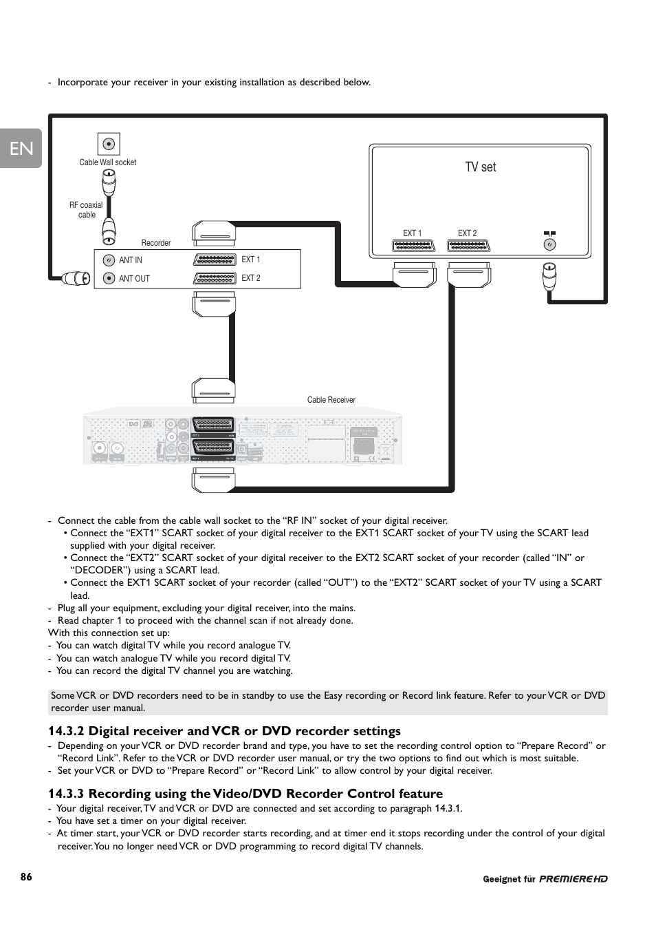 Tv set | Philips DCR 9001/22 User Manual | Page 39 / 65