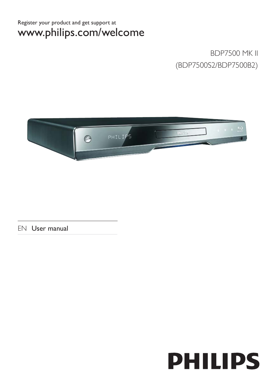 Philips BDP7500S2 User Manual | 50 pages