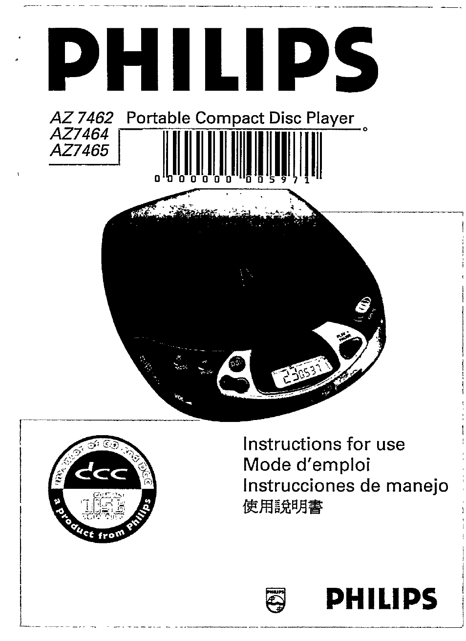 Philips AZ 7465 User Manual | 22 pages