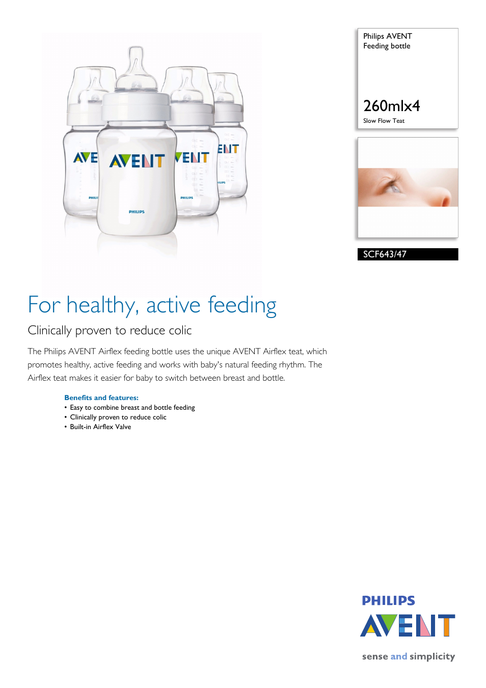Philips Avent SCF643/47 User Manual | 2 pages