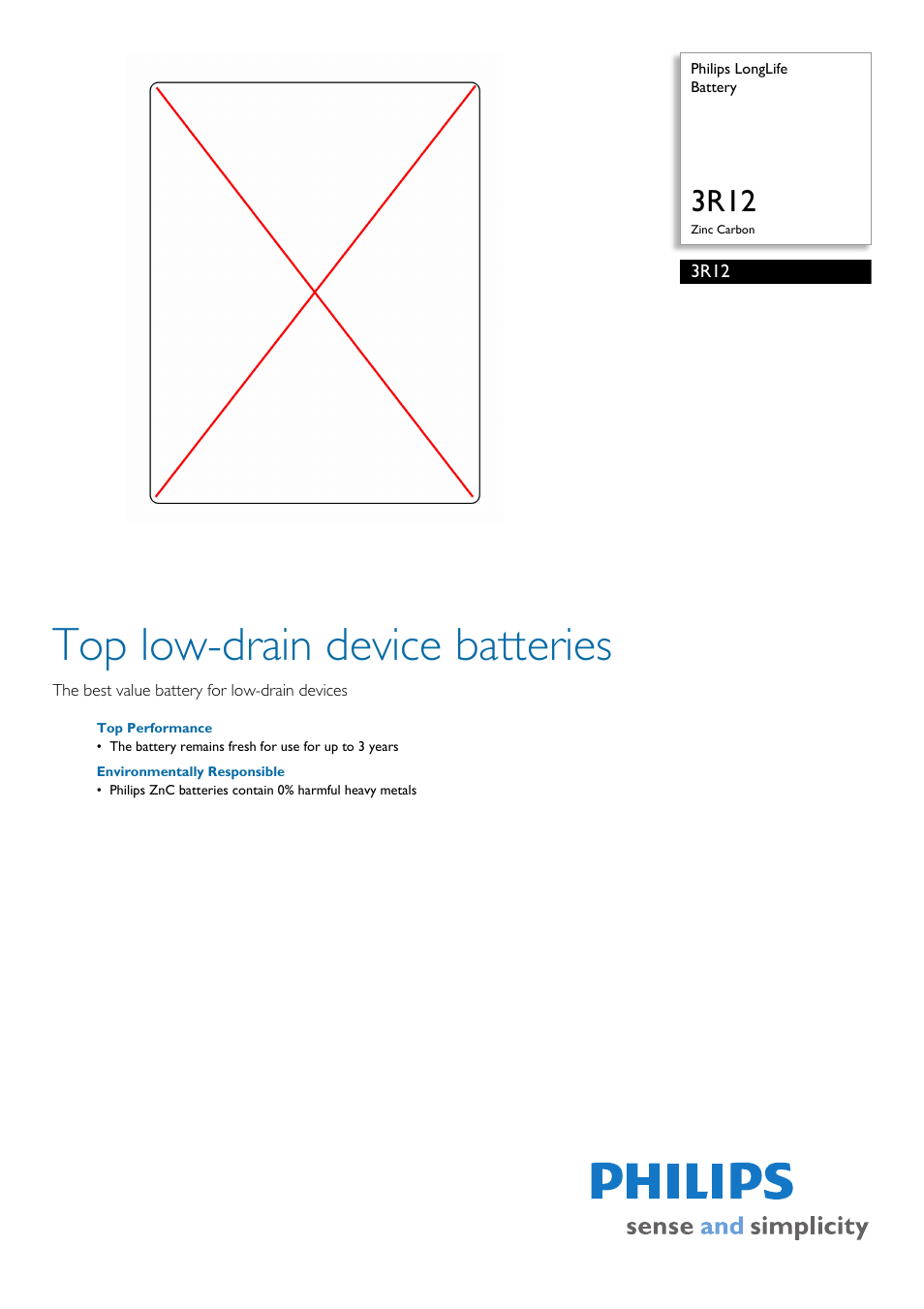 Philips 3R12 User Manual | 2 pages