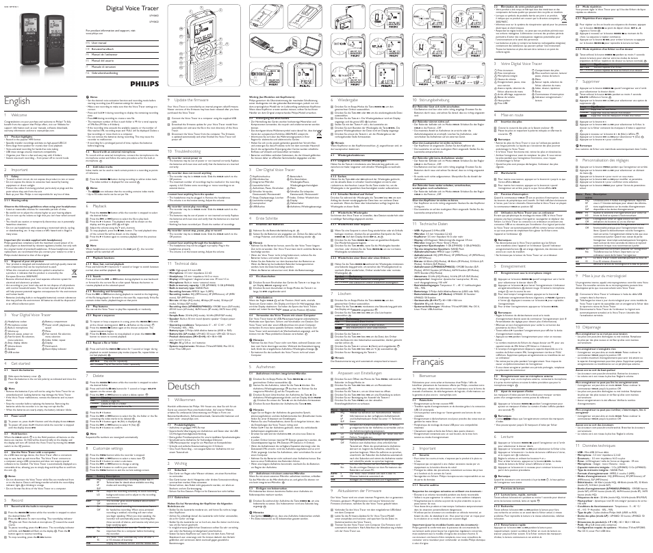 Philips LFH0602/00 User Manual | 2 pages