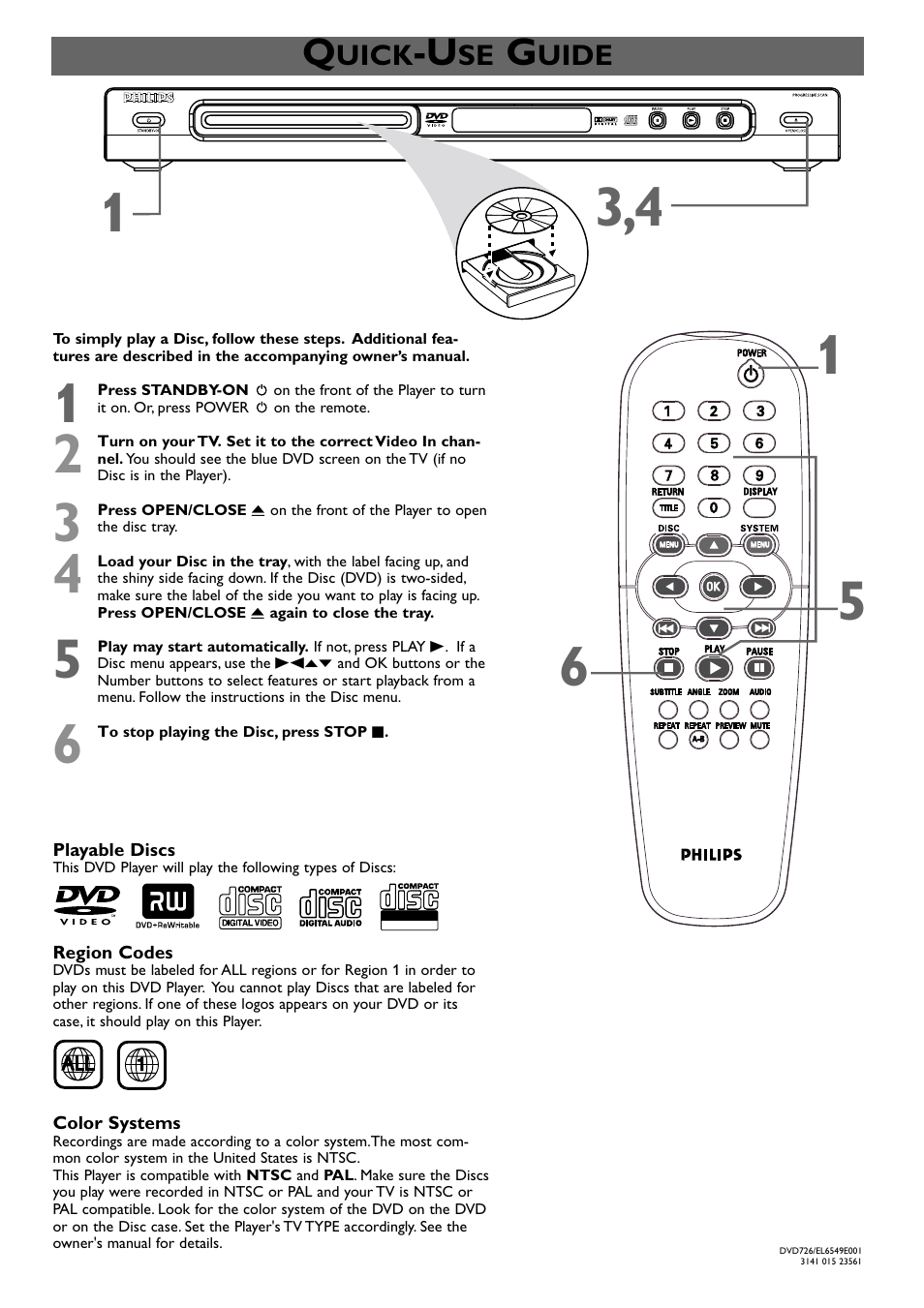 Philips DVD726AT User Manual | Page 2 / 2