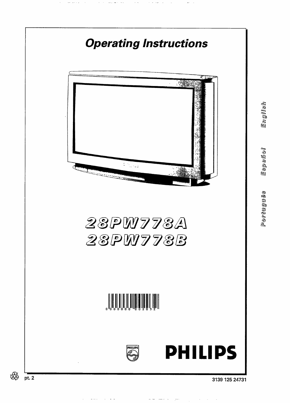 Philips 28PW778A User Manual | 50 pages