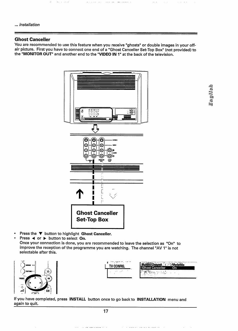 Ghost canceller set-top box | Philips 28PW778A User Manual | Page 17 / 50