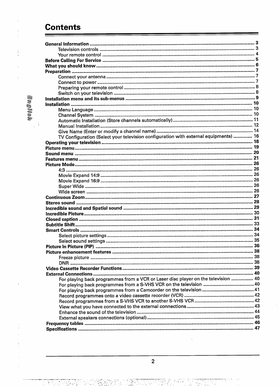 Philips 28PW778A User Manual | Page 2 / 50