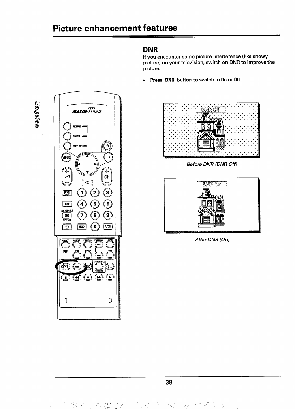 Picture enhancement features | Philips 28PW778A User Manual | Page 38 / 50