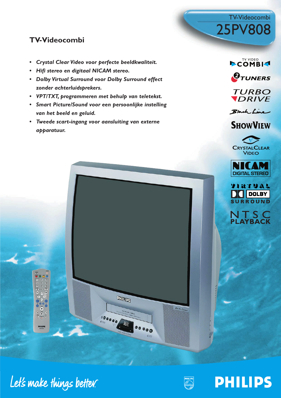 Philips 25PV808 User Manual | 2 pages