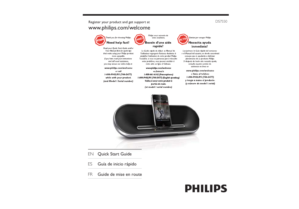 Philips DS7550/37 User Manual | 17 pages