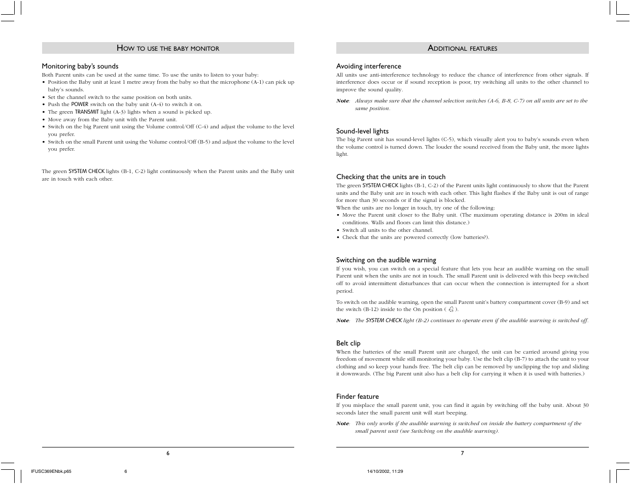 Philips SBC SC369 User Manual | Page 6 / 6