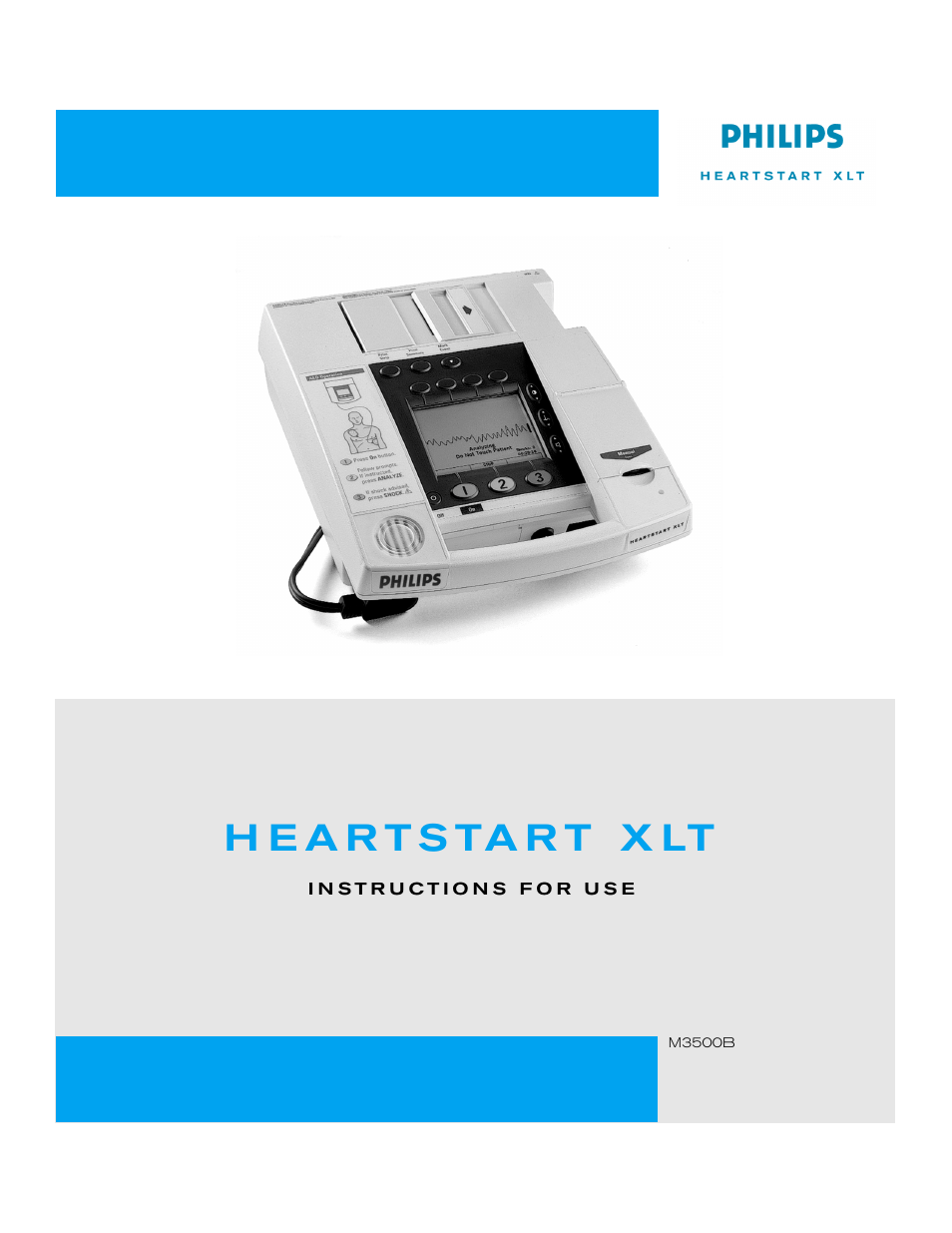 Philips HEARTSTART XLT M3500B User Manual | 180 pages