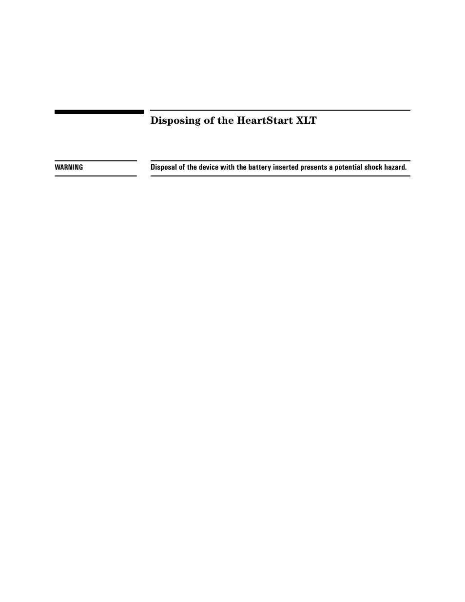 Disposing of the heartstart xlt, Disposing of the heartstart xlt -22 | Philips HEARTSTART XLT M3500B User Manual | Page 136 / 180