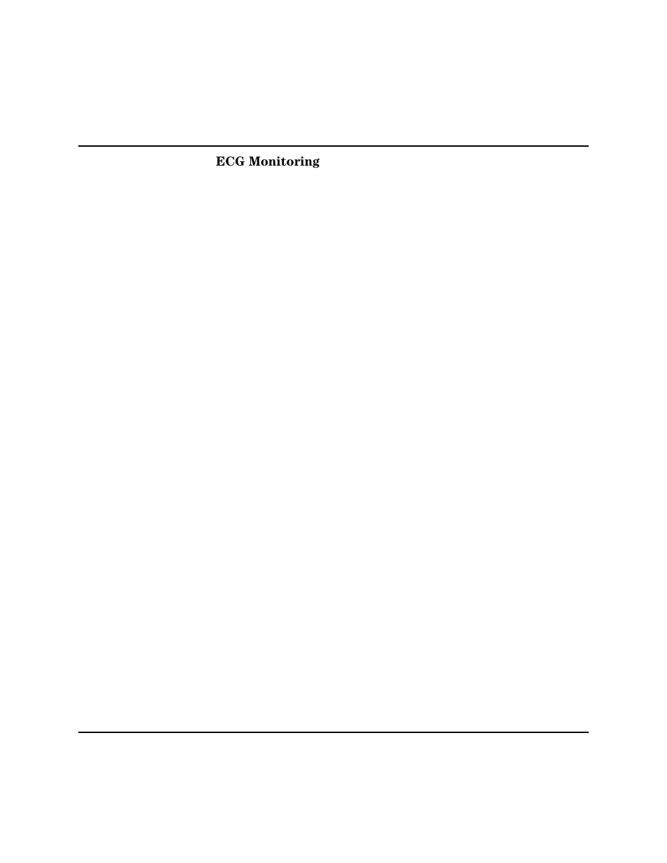 Ecg monitoring, Ecg monitoring -4 | Philips HEARTSTART XLT M3500B User Manual | Page 150 / 180