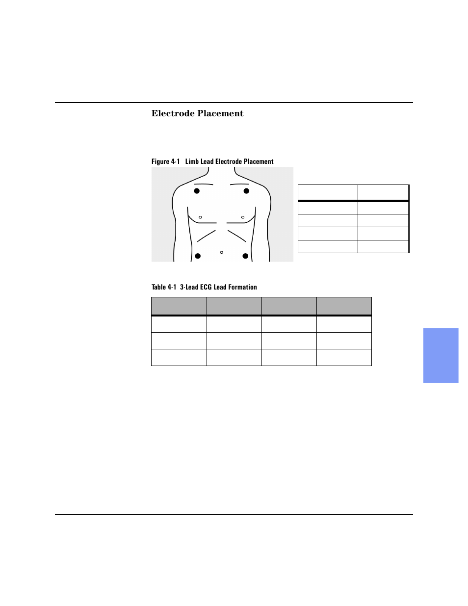 Electrode placement, Electrode placement -3 | Philips HEARTSTART XLT M3500B User Manual | Page 55 / 180