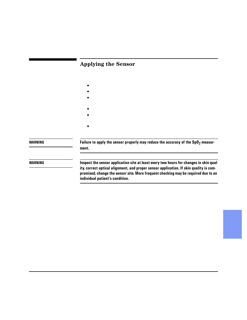 Applying the sensor, Applying the sensor -5 | Philips HEARTSTART XLT M3500B User Manual | Page 65 / 180