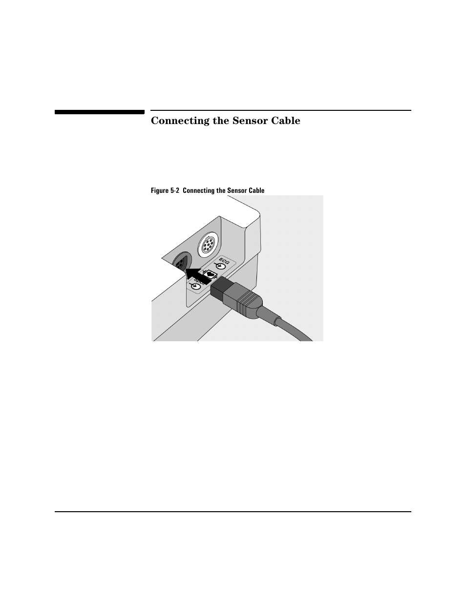 Connecting the sensor cable, Connecting the sensor cable -6 | Philips HEARTSTART XLT M3500B User Manual | Page 66 / 180