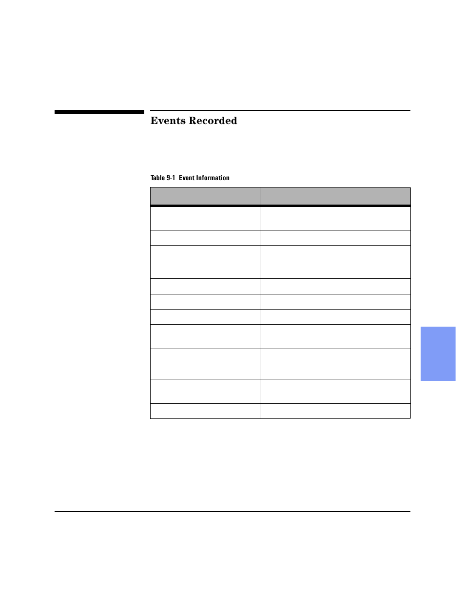 Events recorded, Events recorded -3 | Philips HEARTSTART XLT M3500B User Manual | Page 93 / 180