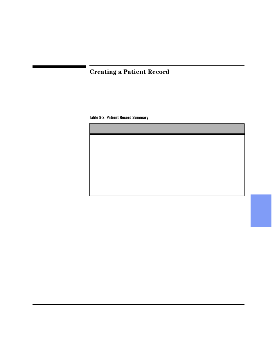 Creating a patient record, Creating a patient record -5 | Philips HEARTSTART XLT M3500B User Manual | Page 95 / 180