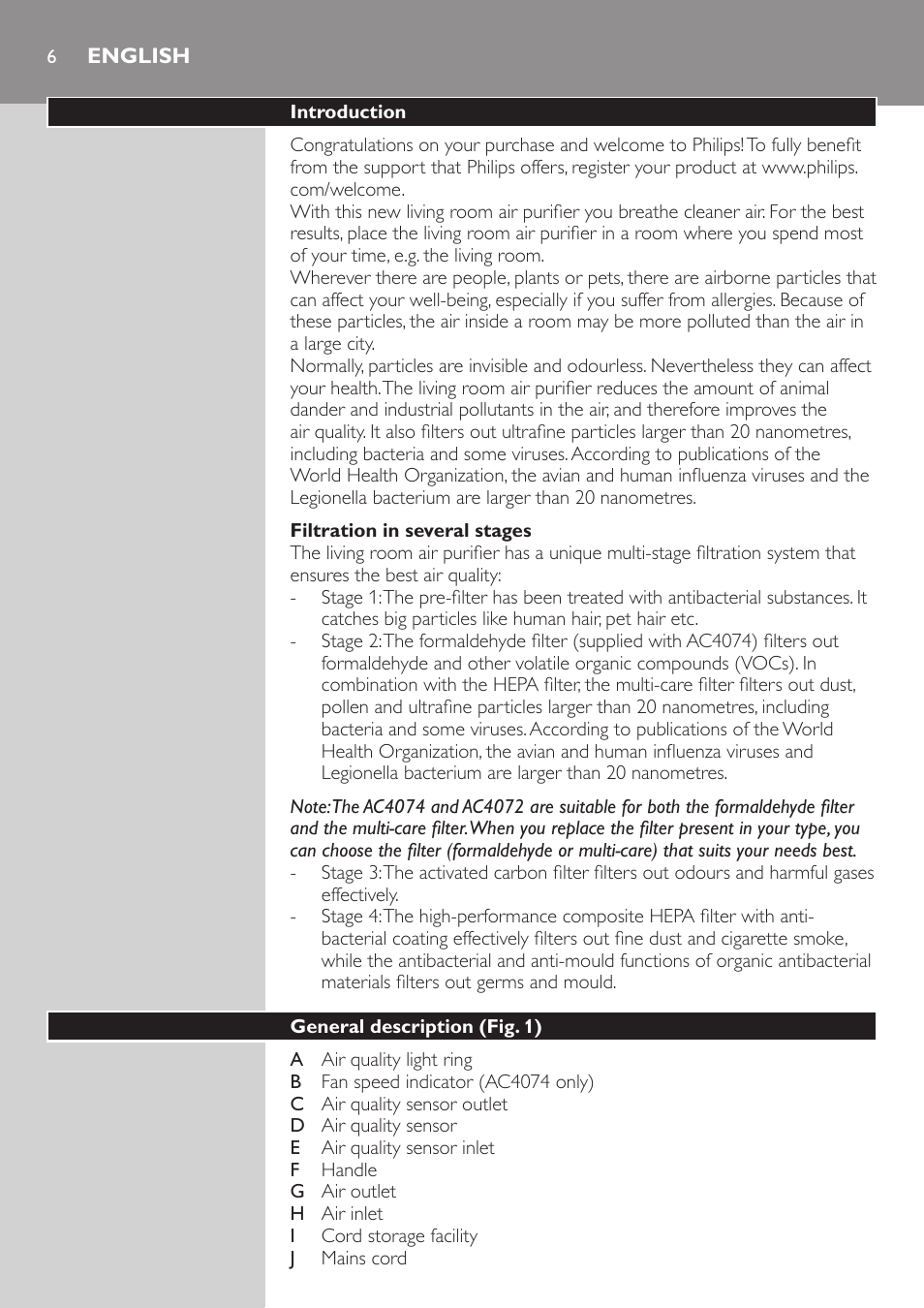 Philips AC4072 User Manual | Page 3 / 20