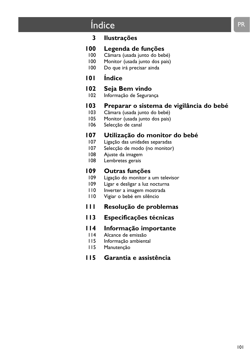 Índice | Philips SCD491 User Manual | Page 100 / 211