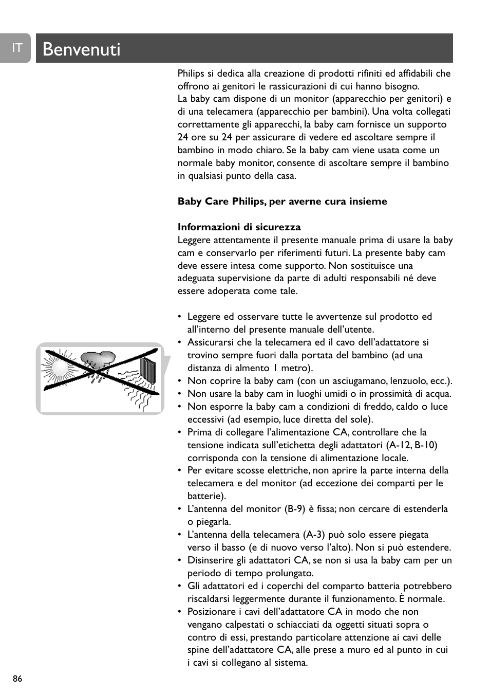 Benvenuti | Philips SCD491 User Manual | Page 85 / 211