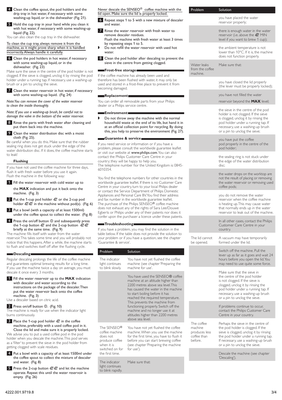 Philips Senseo HD7816 User Manual | Page 3 / 4