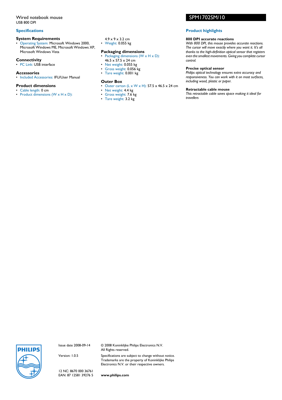 Philips HR4501C User Manual | Page 2 / 2