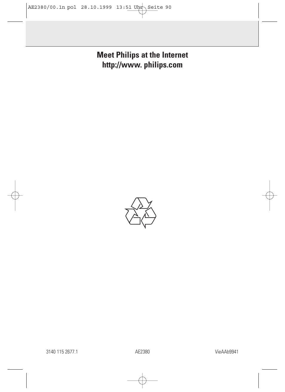 Philips AE2380 User Manual | Page 90 / 90