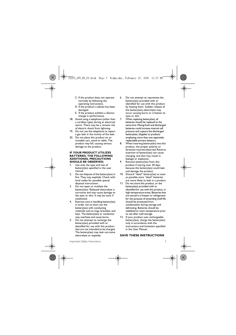 Philips CD450XY/ZZ User Manual | Page 7 / 59