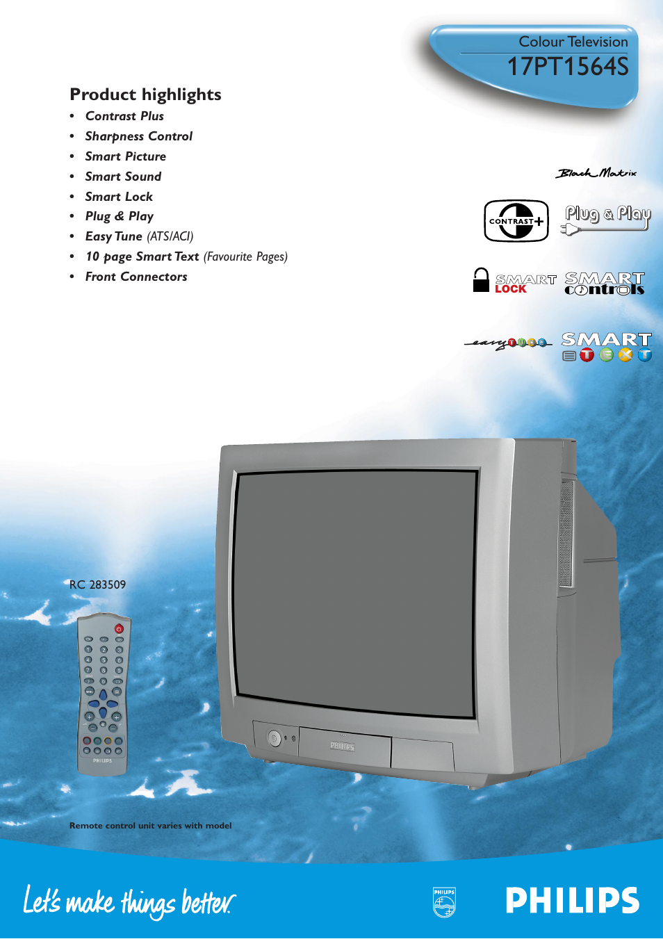 Philips 17PT1564S User Manual | 2 pages