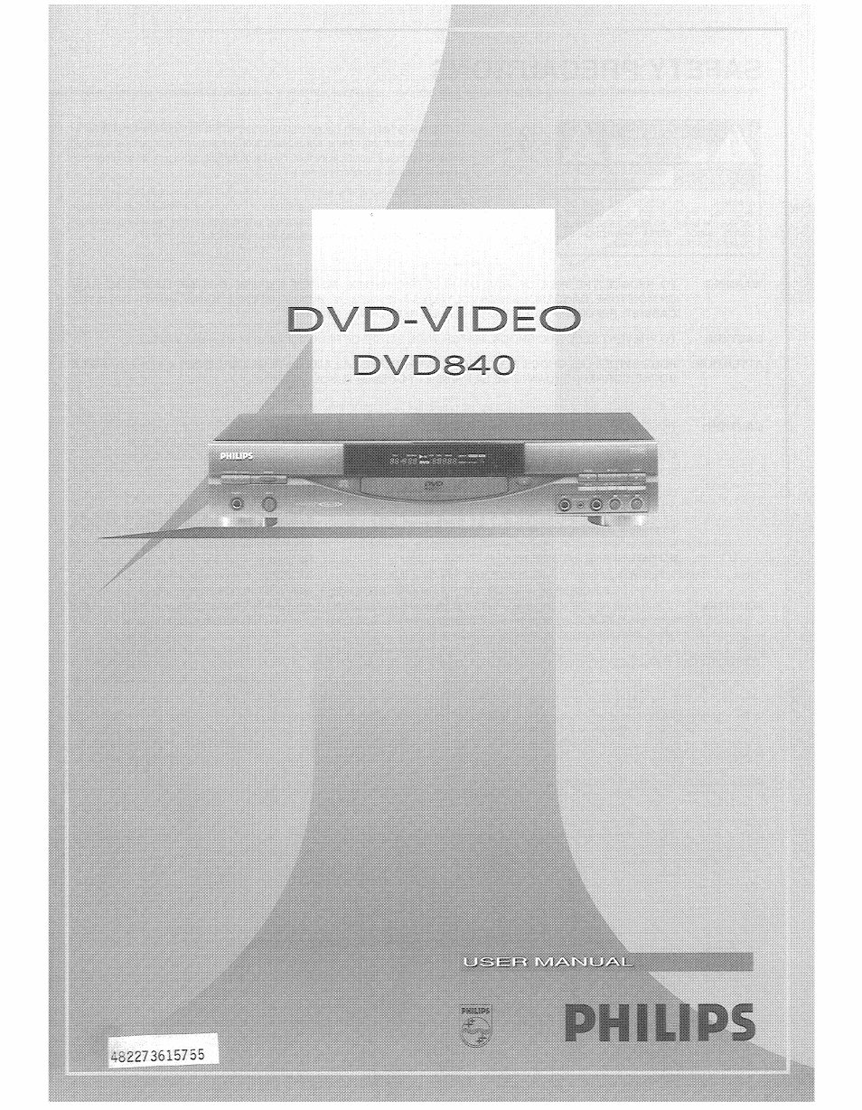 Philips DVD840 User Manual | 48 pages