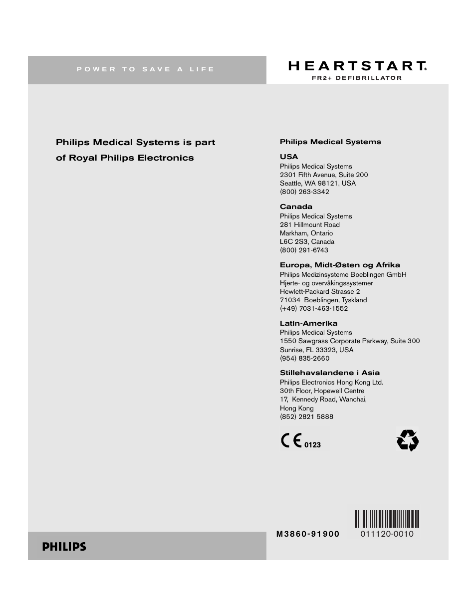 Philips M3860A User Manual | Page 102 / 102