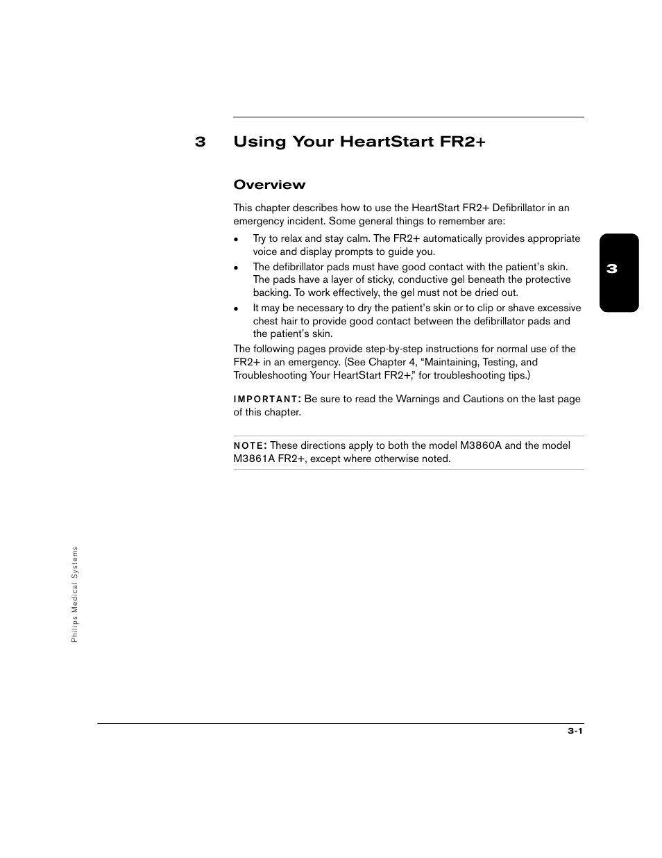 3using your heartstart fr2, Overview | Philips M3860A User Manual | Page 21 / 102