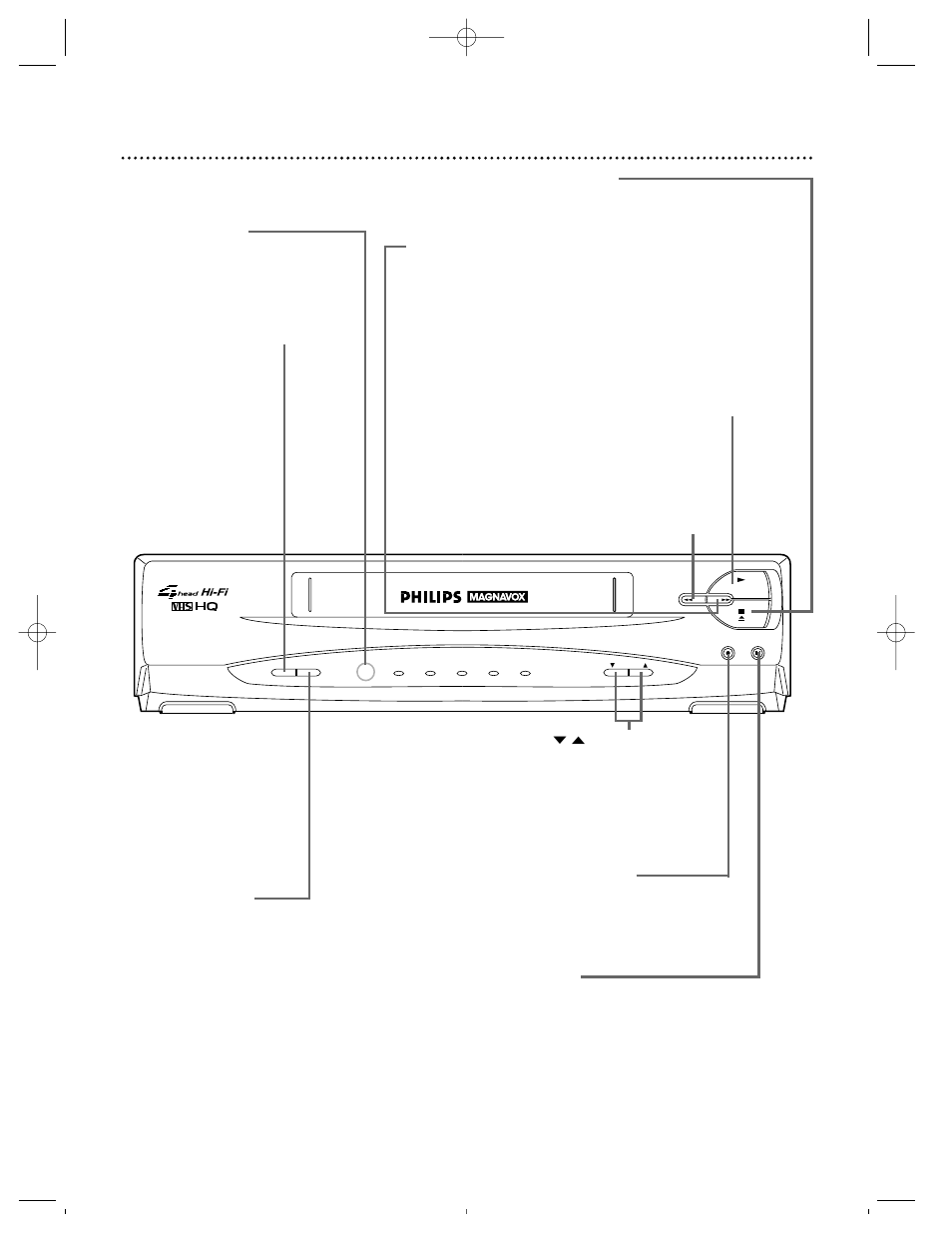 22 front panel, Vrz250 | Philips VRZ250AT User Manual | Page 22 / 48