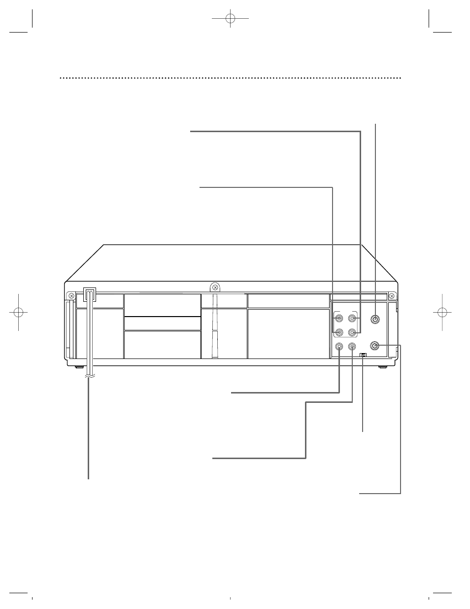 Rear panel 23, Vrz250 | Philips VRZ250AT User Manual | Page 23 / 48