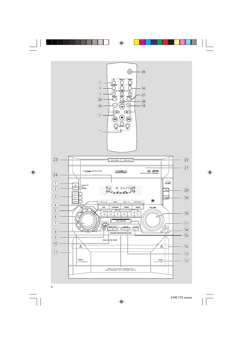 Philips FW-C390 User Manual | Page 3 / 30